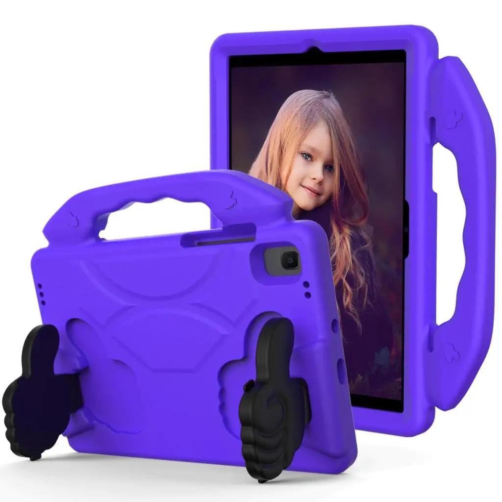 Étui Pour Samsung Galaxy Tab A9 Plus X210 X216 A8 10.5 SM-X200 A7 T500 T220 S7 S8 S9 FE S6 Lite 10.4 P620 Tablette Housse pour Enfants Tab A (8.4) T307U violet