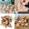 12/24 pz 35/40/50mm Cubi di Legno Grezzo Non Finiti, Blocchi di Legno Massello Naturale Lisci per Fai da te, Artigianato, Decorazione Casa, Puzzle, Pittura