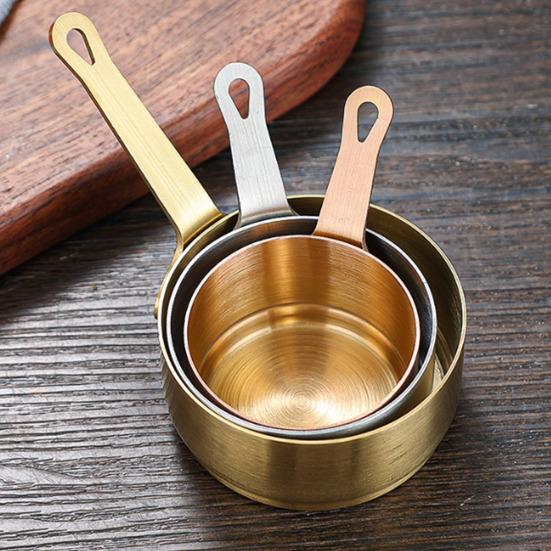 Edelstahl-Saucentasse mit Griff Wiederverwendbare Metall-Dippschalen Kleine Gewürzschale für Ketchup Vorspeisen Sojasauce