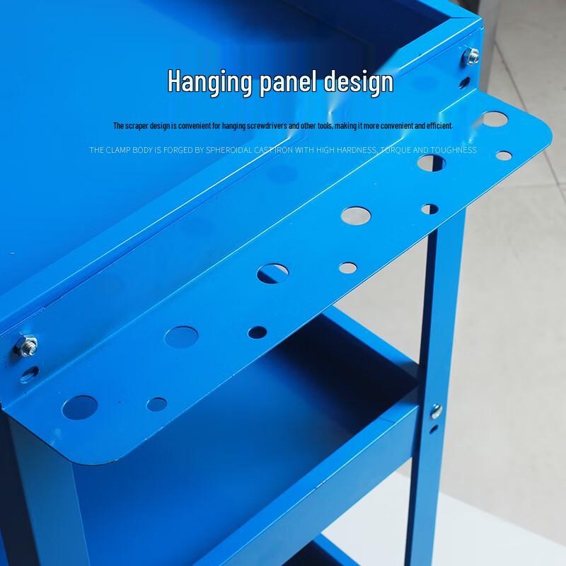Heavy-Duty 3-Tier Steel Tool Cart