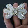 5 Pcs Rhinestones Bows Patches Lovely Decorative Patches Bowknot Patches Sewing Patches for Clothes Hat Shoes Hairpins