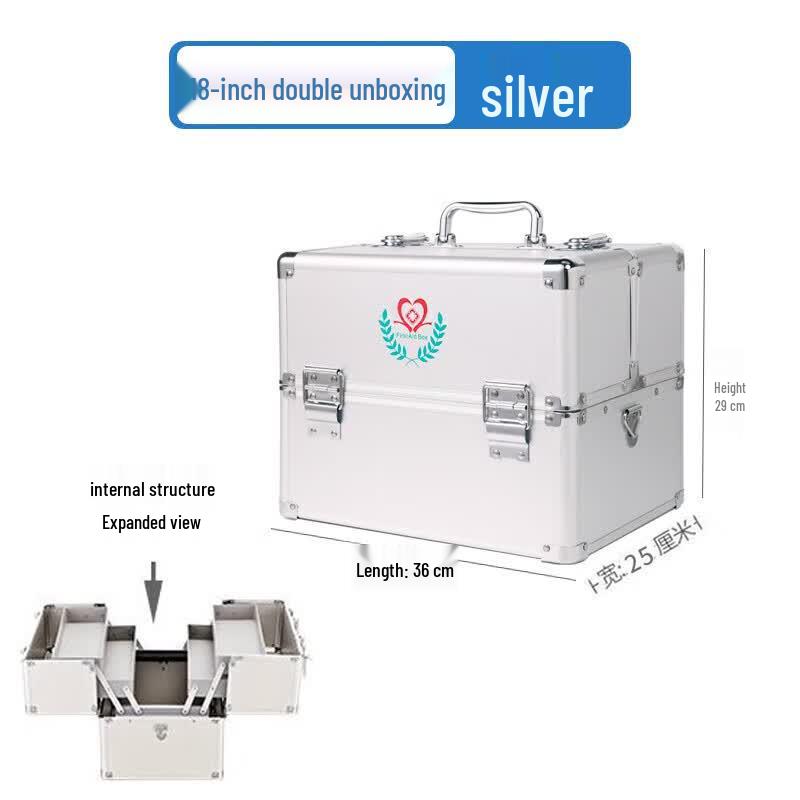 Aibeihu 18-inch Aluminum Alloy Medical Storage Box