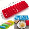 10-Grid Silicone Ice Cube Mold for Kitchen Long Strip Hot Dog Finger Sausage Chocolate Biscuit Baking Tool