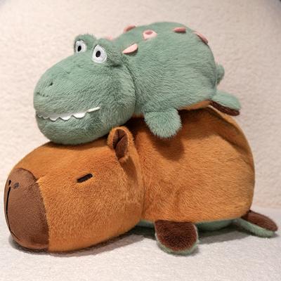 Double-Sided Flip Capybara Toy To Bee Transform Tortoise Plush Doll 2-in-1 Flip Change Transform Soft Pillow Children Gifts