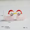 Mini Cute Glass Mandarin Duck Figurine Cartoon Animal Tiny Statue Craft Ornament Home Garden Micro Landscap Decor Accessories