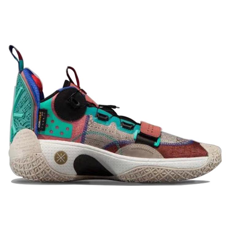 Li Ning WOW 8 Way Of Wade 8 Spring Festival Mid top Performance Basketball Shoes Men's Black White ABEP001-5