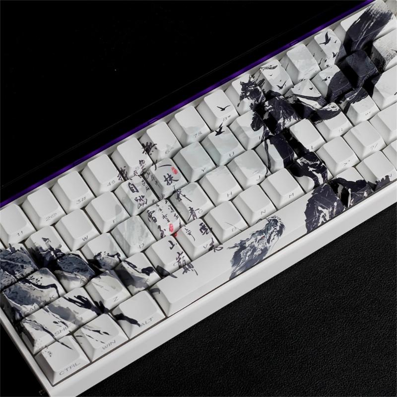 Original Profile Keycaps PBT Material Dyes Sublimations Side Print Keycap For Small Mechanical Keyboards 60% 68% Layout