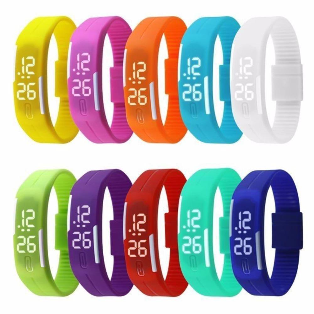Digital Display Kids Wristwatch Silicone Strap Kids Wristband Fashion Student Sports Watch