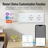European Standard Type 228 Smart Switch Socket with Tempered Glass Panel, Alexa Voice Control, and Doodle App Compatibility