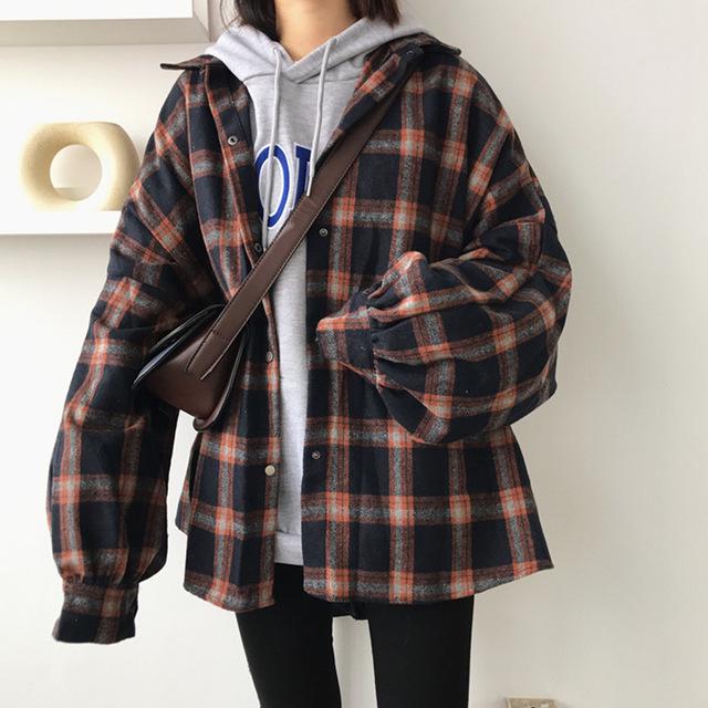 oversized short sleeve flannel