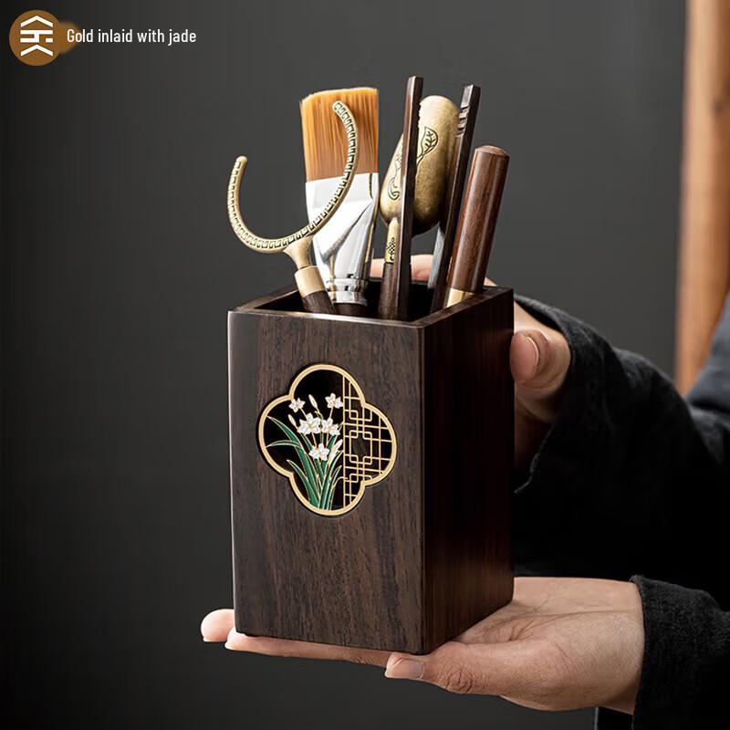 Ebony Tea Ceremony Six Gentlemen Set