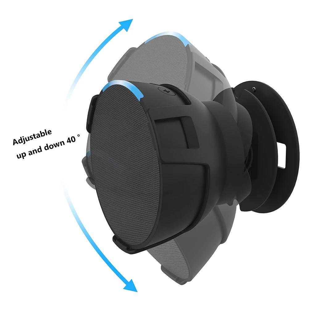 Wandmontierter Smart Speaker Halter Verhindert Herunterfallen Lautsprecherregal Heimdekoration Eingebautes Kabelmanagement für Amazon Echo Pop