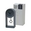 Soem CGY Analog Table Clock, Small, Made In Japan, Silent, No Second Hand, Gift (Charcoal)