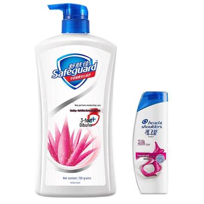 Safeguard Aloe Moisturizing Body Wash & Head & Shoulders Shampoo Set