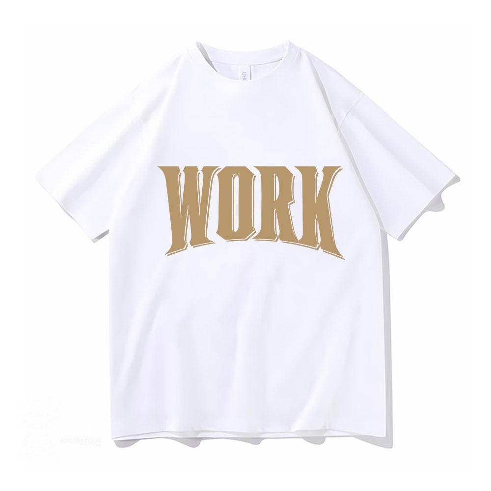 Ateez Work Tshirt 2026 Album Funny Unisexunisex Tees Clothing Harajuku Tshirt Unisex Vintage Cotton Tops Hip Hop Short Sleeve