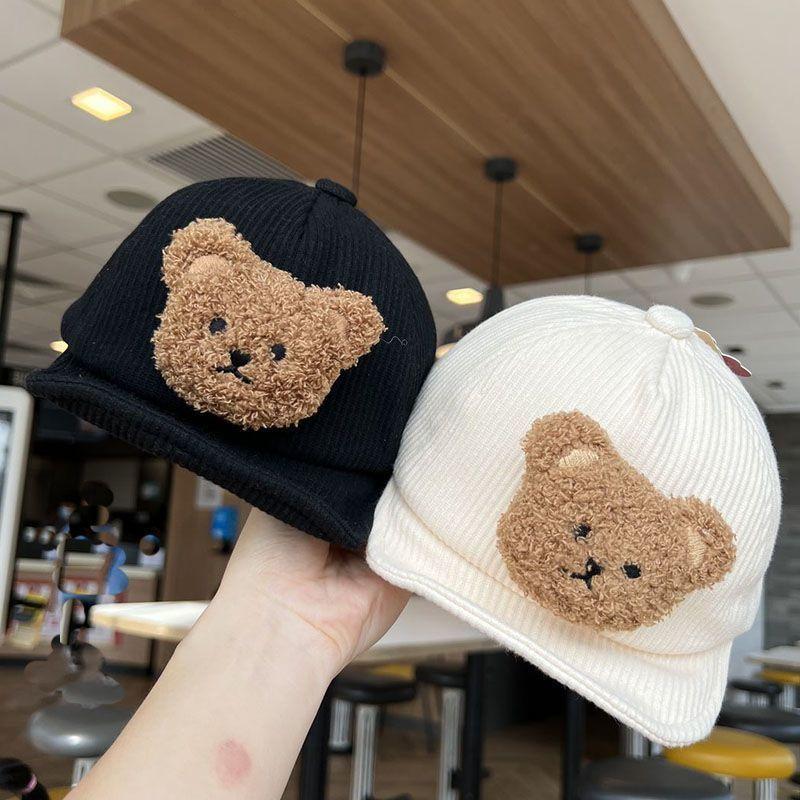 Baby Girls And Boys Spring Fall Corduroy Baseball Cap Sun Protection For 15-30 Months