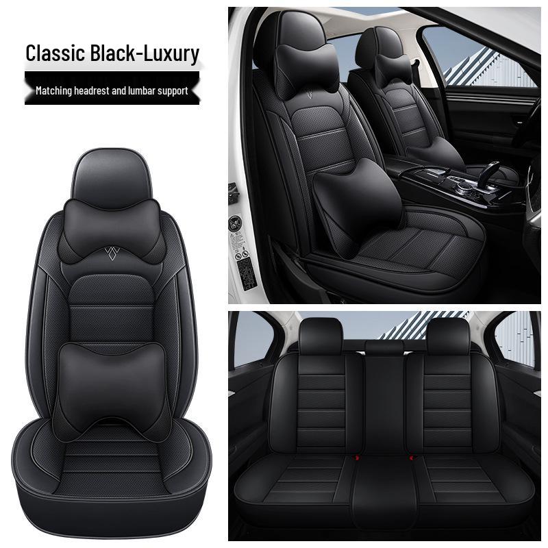 Universal Nappa Leather Car Seat Cover - Four Seasons, Full Coverage