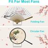 1pc Hand Fan Display Stand Bracket Clear Acrylic Holder Storage Support Foldable Fan Stand Holder Space-Saving Desk Organizer