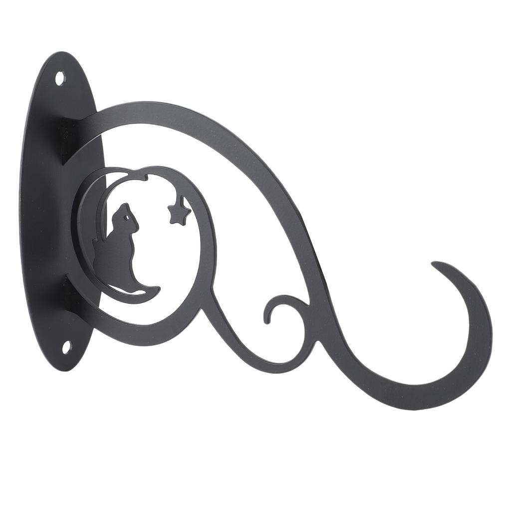 Siding Plant Hook Black Iron Wall Hooks Decorative Plant Hanger for Hanging Plant Bird Feeder Wind
