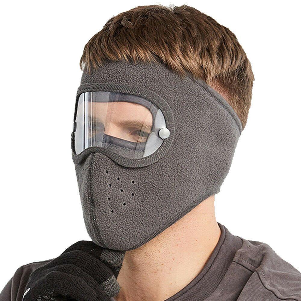 Riding Hat Anti Dust Breathable Cycling Headwear Face Mask Fleece Face Shield Cycling Cap Hood Caps