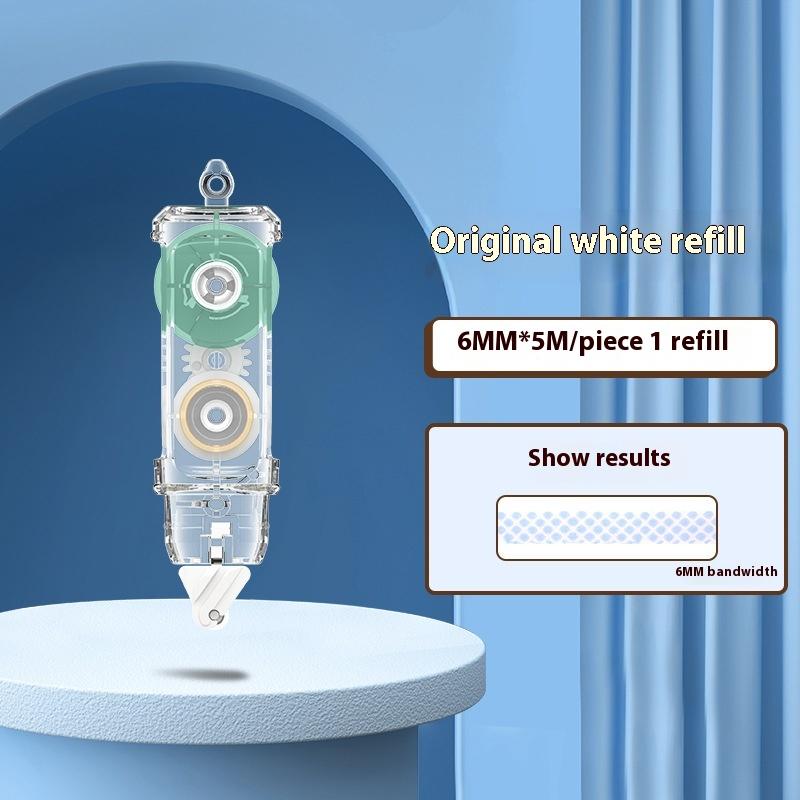 

Ролик с точечным клеем, вращающийся на 360°, Двусторонняя клейкая лента, Ручка 5 м, Заправляемый клей для скрапбукинга, DIY поделок, школьных и офисных принадлежностей