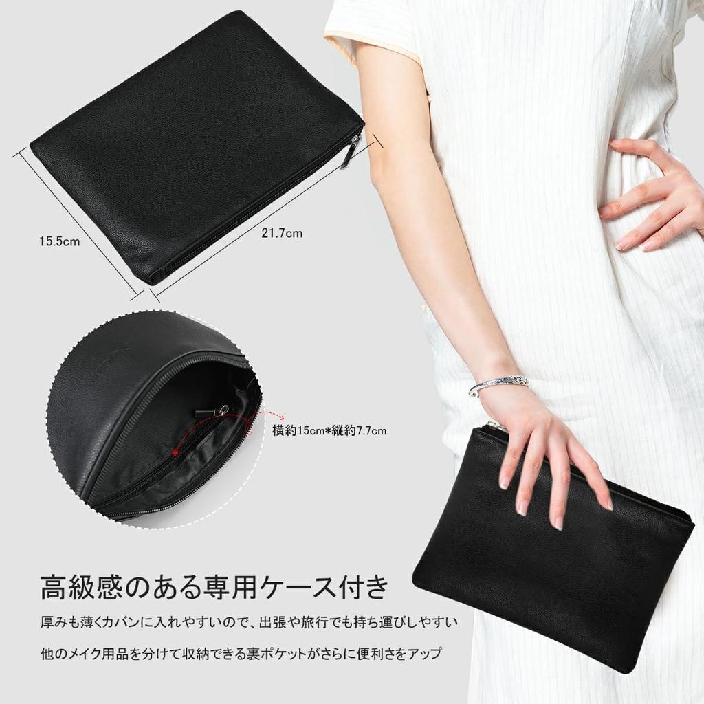 DUcare Makeup Brush Set with PU Storage Natural Bristle Eyeshadow Professional Makeup Professional DF1503 15-Piece Pouch, Set, Brushes, Portable,