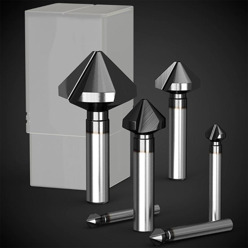 Woodworking 3 Flute Trimming Cutter 90 Degree Steel Engraving Corner Milling Cutter Cutting Machine Matching Tool