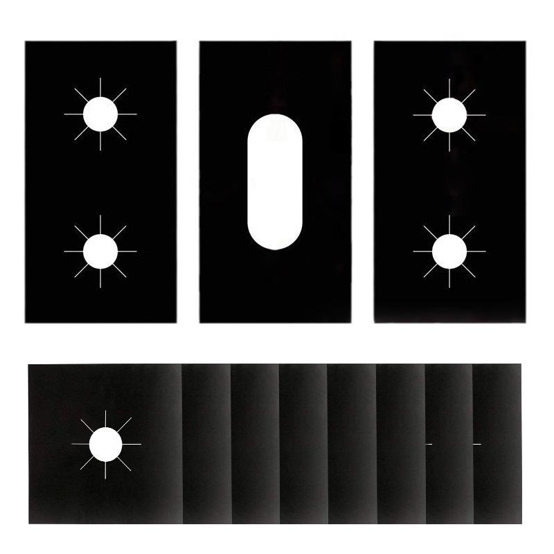3Pcs/set Household anti-scalding stove pad Kitchen gas pad Teflon gas stove protection pad Anti-oil and anti-fouling gas pad