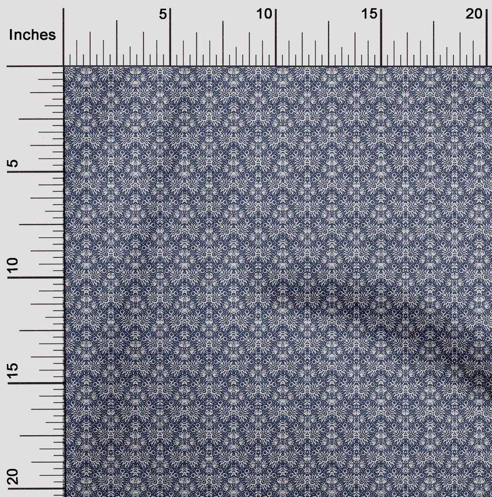 oneOone Georgette Viscose Dark Blue Fabric Texture Sewing Craft Projects Fabric Prints By Yard 42 Inch