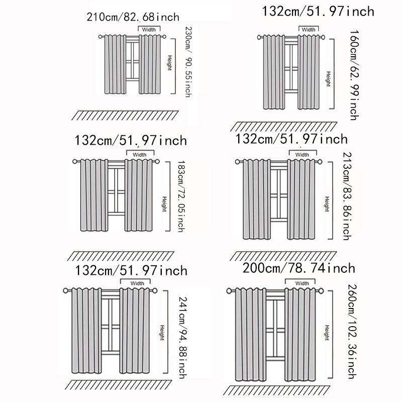 2Pcs   French Country Double Layer Curtains, Lace Sheer & High Density Blackout Arch Curtain for Living Room Kitchen