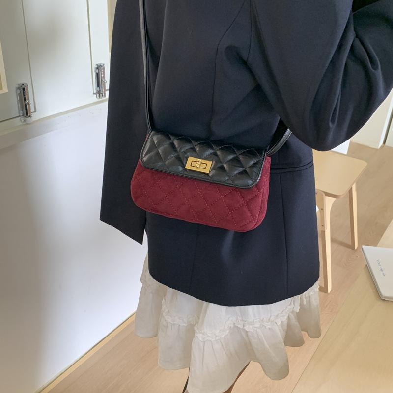 Small Bag Women's Summer Versatile New Fashion Messenger Bag Diamond Square Bag