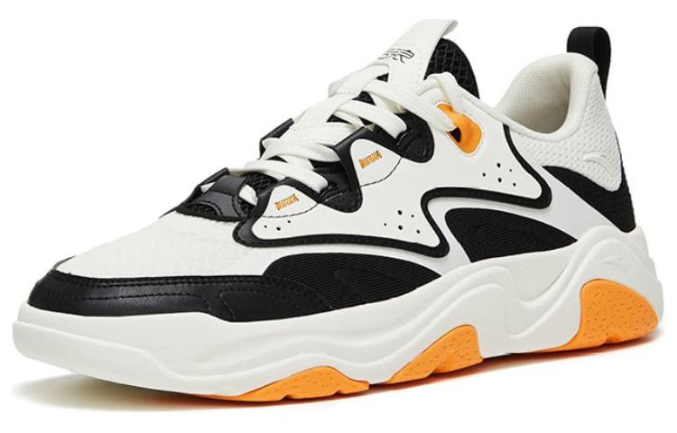 Men's Sneakers Anta Life Collection Thermal Slip Resistant Low top Skateboard Shoes Men's White Yellow