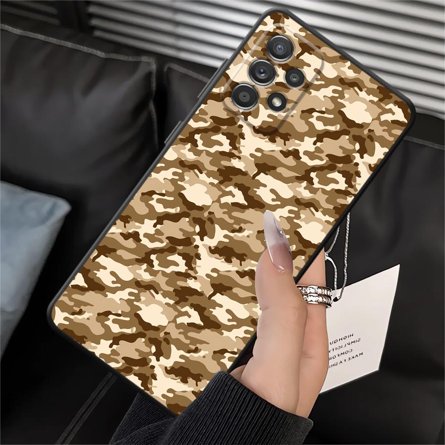 

Camouflage Pattern Soft Back Phone Cover Case for Samsung Galaxy Note 20 Ultra 9 10 A01 A02 A05 A50 A70 A04 A30 A40 A10 A20 A06 Galaxy A50s