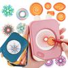 27Pcs  Drawing Toys Set  Gears Wheels with Pens Spiral Designs Painting Accessories Geometric Ruler Toy 1ml