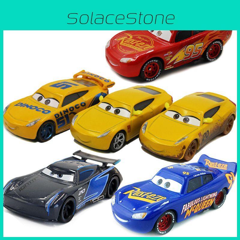Detailed Cars 3 Champion Mcqueen Black Storm Jackson 51 Alloy Model For Kids