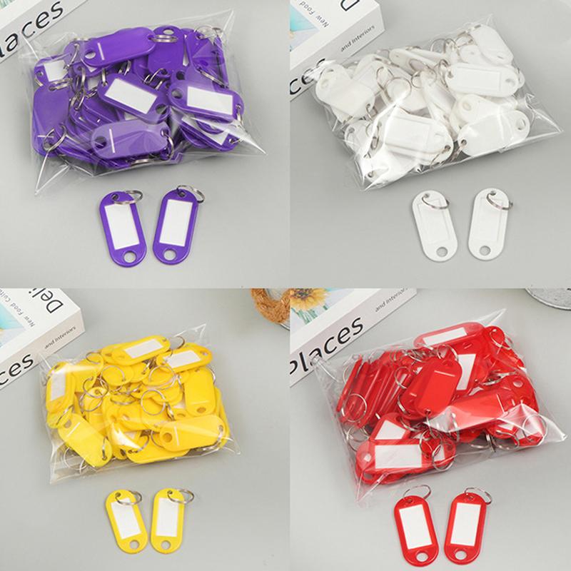 30Pcs Useful Key Tags Oil-Resistant Compact Key Labels Versatile Environmentally Friendly Lunchbox Luggage Key
