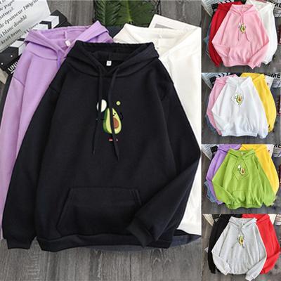 Moletons femininos Ramidos de manga comprida com cordão e estampa solta