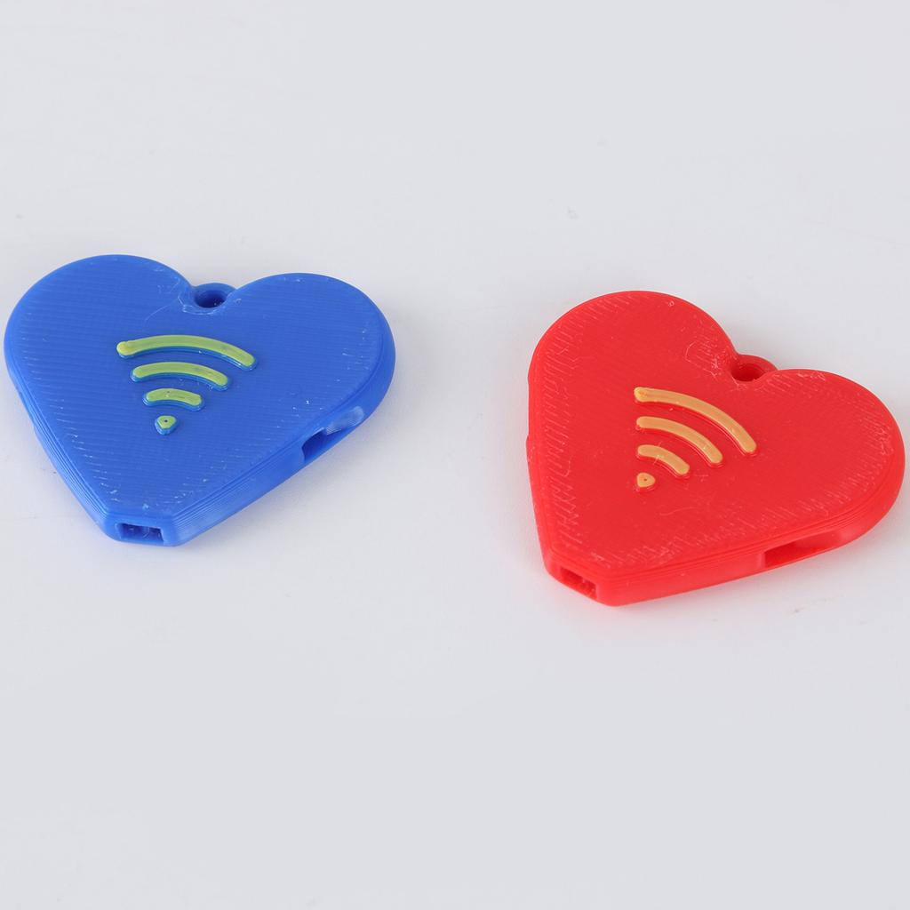 Valentine's Day Gift Set, 3D Printed Whistle, Can Be Used As A Pendant, Suitable For Collection, Red And Blue Kou's