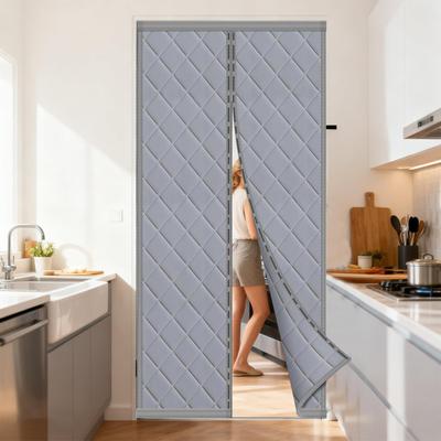 Insulated Door Cover Self-Closing Windproof Cold Draft Blocker Thermal Insulated Door Curtains For Home Room Apartment Patio