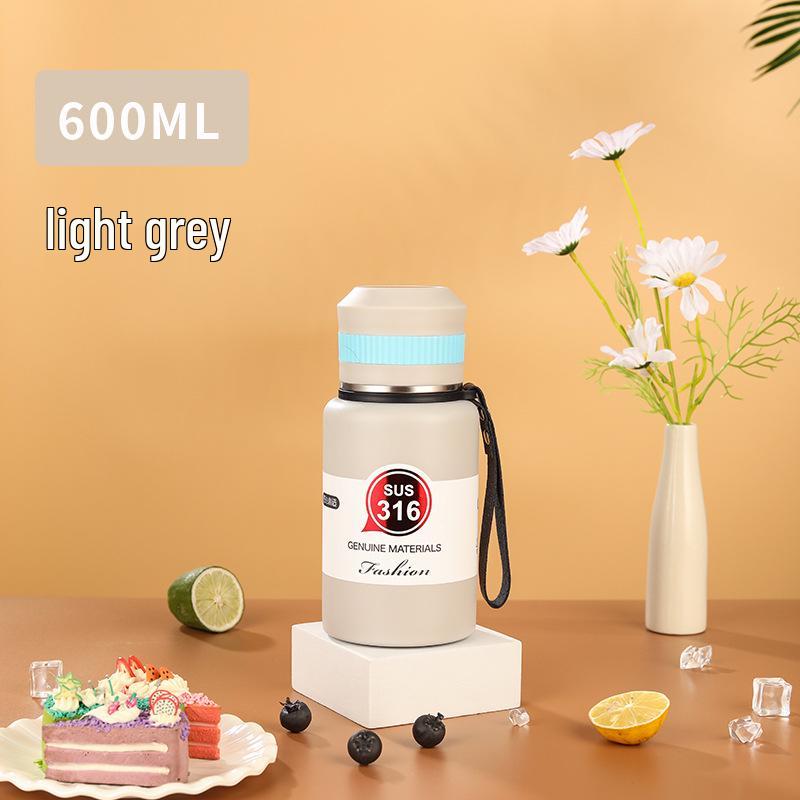 

Спортивная бутылка для воды из нержавеющей стали 316 с двойными стенками и термоизоляцией, большой вместимости