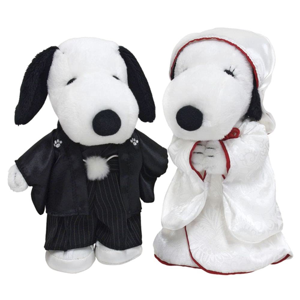 Yoshitoku SNOOPY Snoopy Belle Wedding Japanese Style Plush 182075 & Toy, Large,