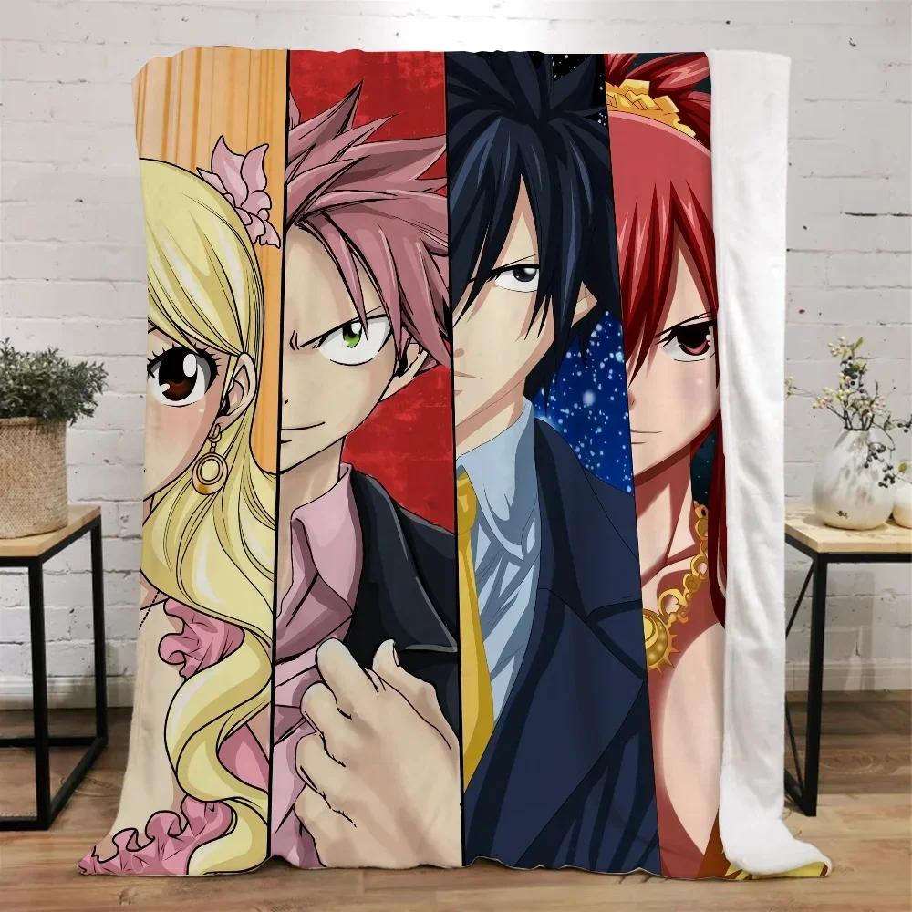 Fairy Tail Coral Warm Blankets for Cold Home and Decoration Winter Blanket Bed Microfiber Bedding Beach Towel Fluffy Plaid Throw