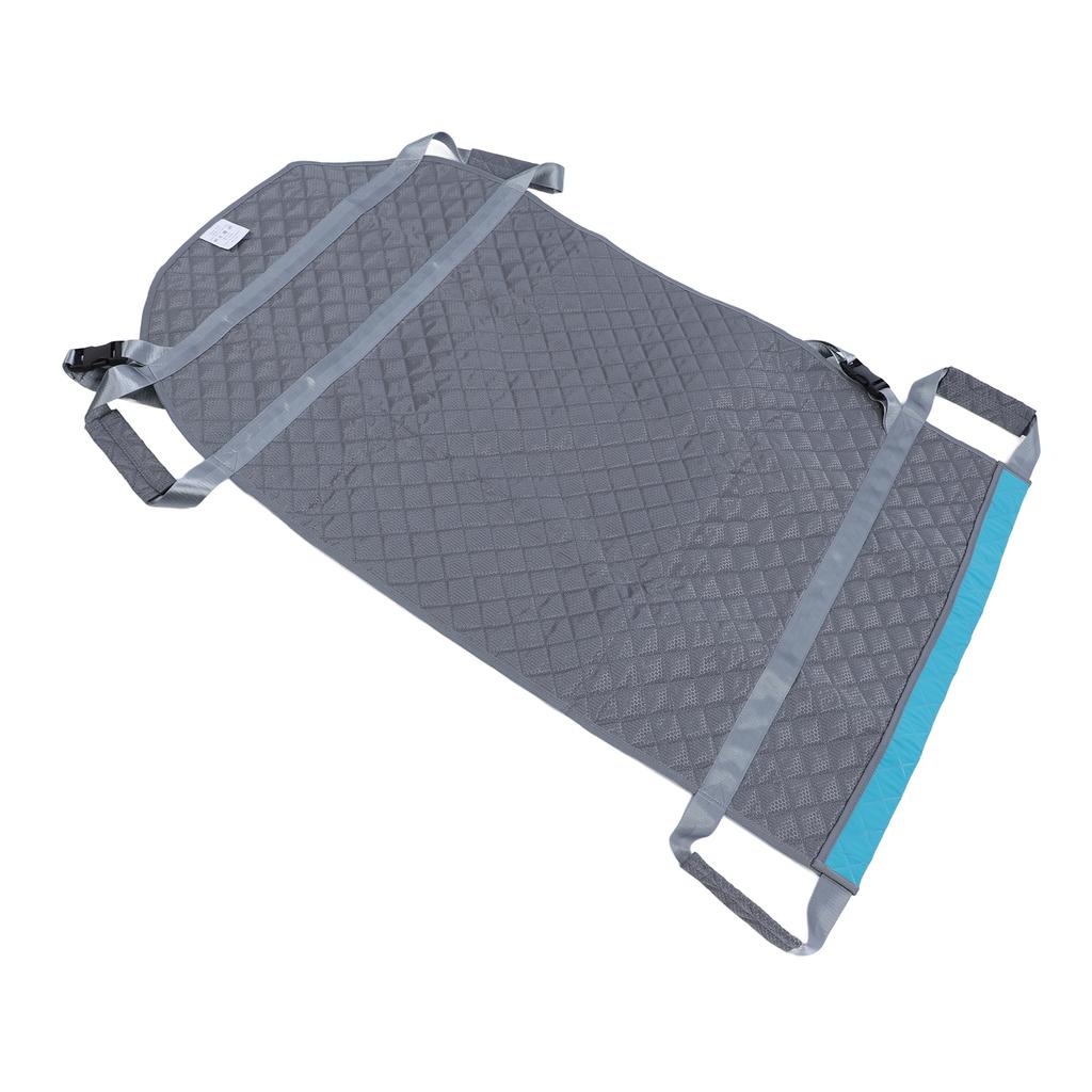 Positioning Bed Pad Polyester Patient Transfer Lifting Draw Sheet Mat with Shoulder Strap for Bedridden Elderly Caregiver