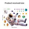 Astronaut und Stern Wandaufkleber Selbstklebende Weltraum-Themen Abziehbilder für Kinderzimmer Klassenzimmer Kinderzimmer Dekoration