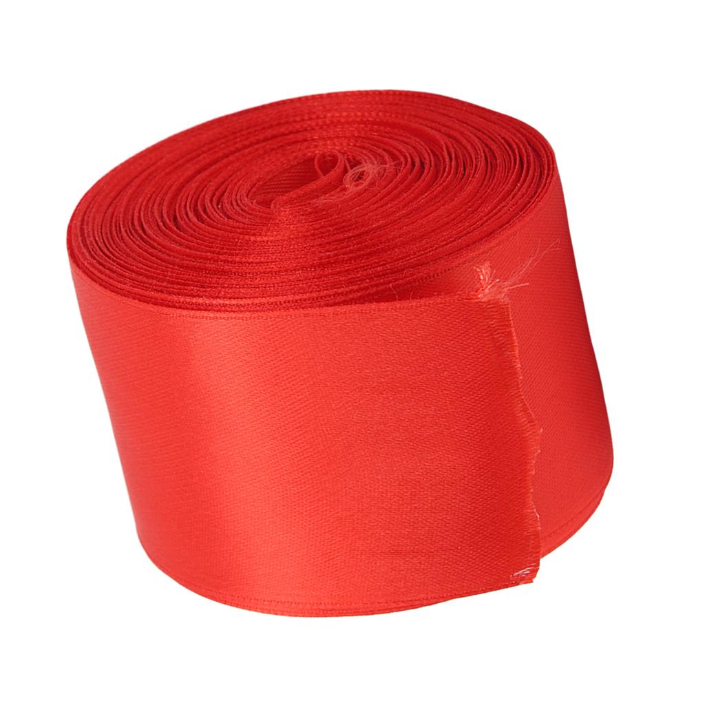 Sprint Finishing Line Red Race Finish Line Satin Ribbon for School Meeting Gift Package Wrapping 20m