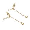 Sturdy Brass Adjustable Chain Portable Keychain with Lobster Clasp Fashion Accessory for Tent and Luggage Daily Use