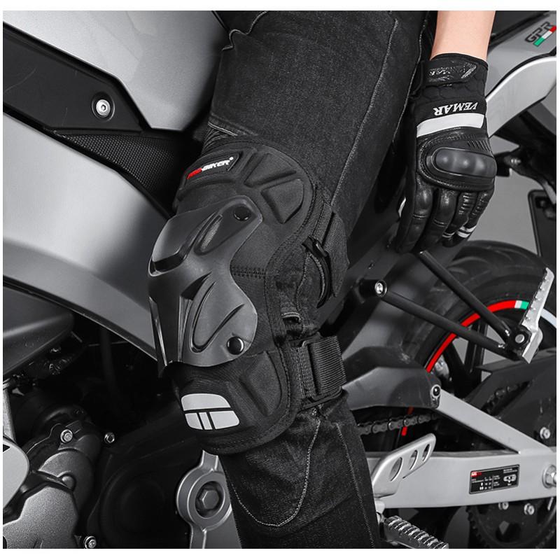Motorcycle Knee Pads Protective Gear Riders Winter Windproof Warm Cycling Safety Equipment Adult Black