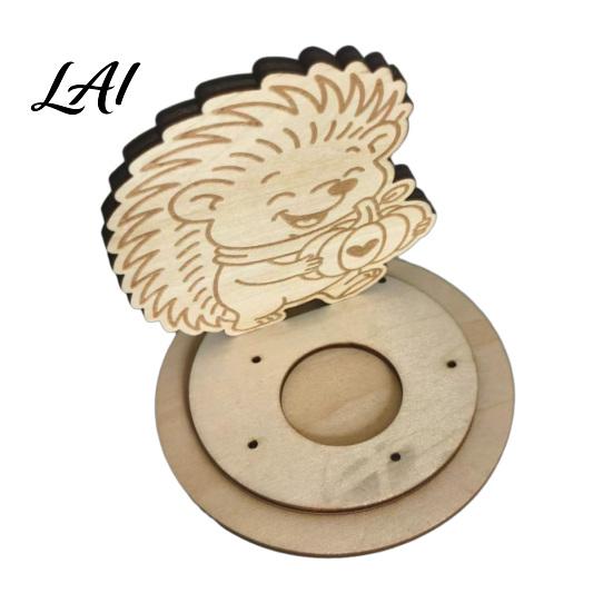 Decorative Autumn Centerpiece Wooden Candle Holder Halloween Tea Light Holder Pumpkin/Mushroom/Maple Leaf/Hedgehog for Table Centerpieces Fall Theme