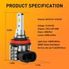 AUTO Switchback LED Fog Light Bulb H8 H16 H11 Fog Light Bulbs Lamps 3000K 6000K