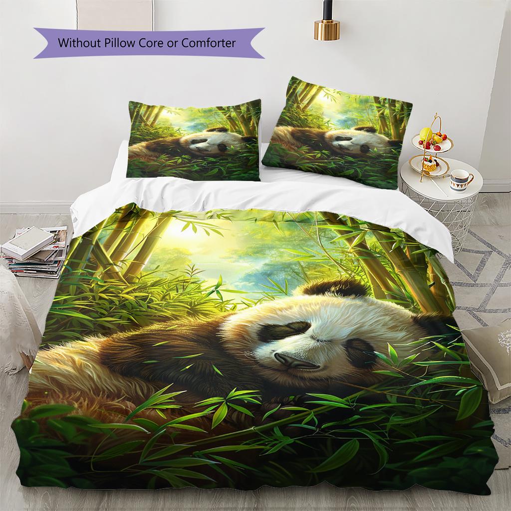 Cartoon Pattern Bedding Quilt Set Quilt Cover Pillowcase Home Decoration Birthday Gift (1 * duvet cover + 2 * pillowcase, without core)